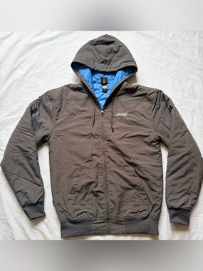 Krooked Mace II Men's Hooded Jacket in Grey, size M